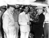 General MacArthur and president Truman met to discuss the recent invasion of South Korea by North Korea.