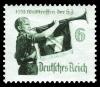 Nazi propaganda stamp for the international meeting of the Hitler Youth.