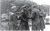 German General Otto Fretter Pico and General Mario Carloni surrendering to Brazilian FEB after the battle of Fornovo di Taro.
