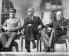 Stalin, Roosevelt and Churchill at the Tehran Conference (russian embassy).