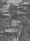 Destroyed Nishina cyclotrons being transported.