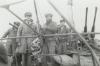 Raising of the American flag aboard the U-234.
