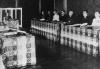 Japanese top level meeting before Emperor Showa. The Japanese surrender was decided as an outcome of this meeting.
