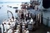 Japanese delegation leaving USS Missouri.