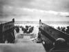 American soldiers wade on D-Day.