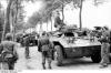 Captured American M8 armored cars.