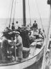 Danish fishermen ferry Jews into neutral Sweden during the German occupation of Denmark.