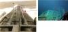 Submarine I-400 in the sea and its wrecks.