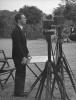 Nazi Propaganda Minister Joseph Goebbels delivers a radio address.