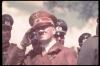 Hitler observes military maneuvers.