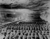 The 90th Division discovered this Reichsbank wealth, SS loot, and Berlin museum paintings that were removed from Berlin to a salt mine in Merkers, Germany.