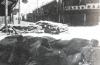 Soldiers from the 88th Division defending an intersection behind sandbag fortifications.