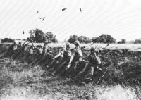 British troops training with Molotov cocktails.