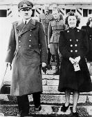 Adolf Hitler and Eva Braun.