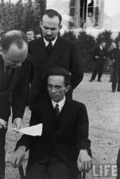 Goebbels with an expression full of hate while being photographed by a Jewish photographer (after learning that photographer was Jew).