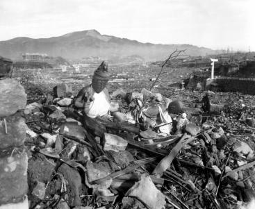 Ruins of a budist temple in Nagasaki.
