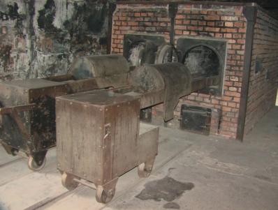 Auschwitz crematory ovens.