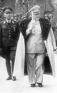 Goering with one of his special uniforms.