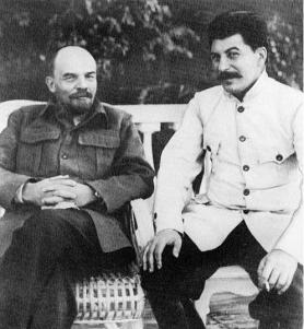 Joseph Stalin and Vladimir Ilyich Lenin.