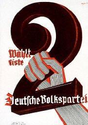 Elections poster of the German People Party.
