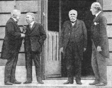 Lloyd George, Orlando, Clemenceau and Wilson.