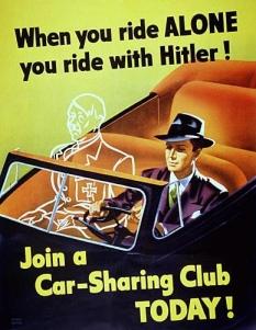 Propaganda poster against Adolf Hitler.