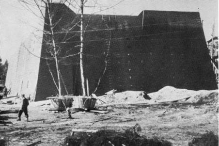 Hitler's Wolf's Lair bunker under construction.