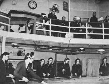 Operations room of the HQ of the fighter command.