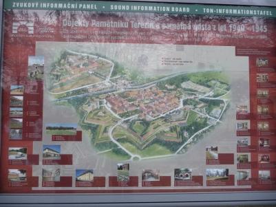 Theresienstadt concentration camp map.