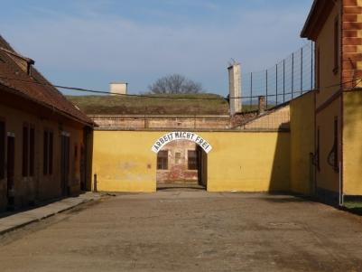 Gate inside Theresienstadt Small Fortress.