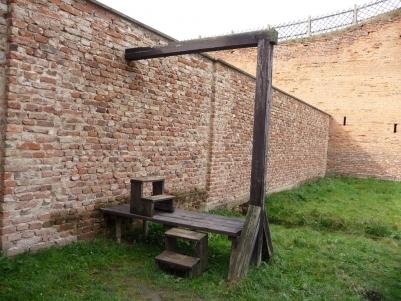 Theresienstadt Small Fortress gallows.