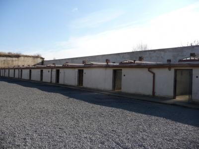 Single cells in a yard of the Small Fortress in Theresienstadt.