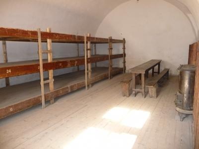 Community Cell inside the walls of the fortifications in a yard of the Small Fortress in Theresienstadt.