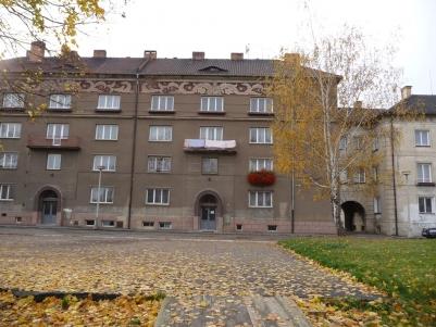 View for building inside the Theresienstadt Main Fortress.