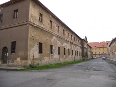 View for building inside the Theresienstadt Main Fortress.