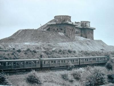 Flakturm III - Humboldthain destroyed after war.