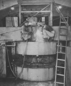 Destruction of Nishina cyclotrons.