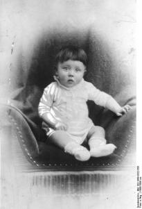 Portrait of Adolf Hitler as a child.