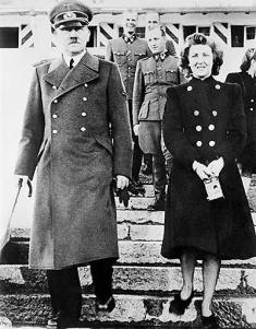 Adolf Hitler and Eva Braun.