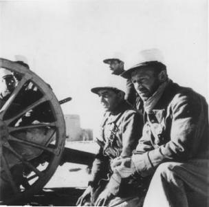 French troops in North Africa.