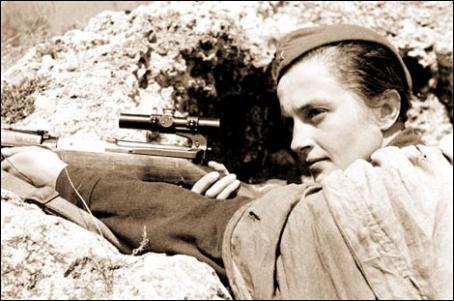 Russian sniper Lyudmila Pavlichenko